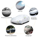 AMAZON BASICS WEATHERPROOF CAR COVER 150D OXFORD UP TO 170" DS-CC04 - SILVER - Like New