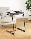 LORYERGO MULTIFUNCTIONAL TV TRAY TABLES - 2 PACKS ADJUSTABLE LETT01K2-2P - BLK - Like New