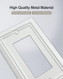 ZILLSEA 4-Pack Decorator Wall Plates Midsize White - Like New