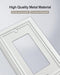 ZILLSEA 4-Pack Decorator Wall Plates Midsize White - Like New