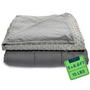 QUILITY WEIGHTED BLANKET - 60"X80", 15 LB QUEEN SIZE, WB-AWB-6080, GRAY - Like New