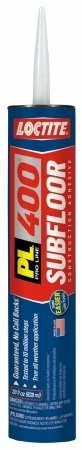 Loctite PL 400 Subfloor 28 oz Solvent Construction VOC Adhesive Tan 12-Pack - Brand New