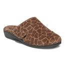 10011247102 VIONIC WOMEN'S GEMMA NATURAL LEOPARD HOUSE SLIPPER SIZE 8 Like New