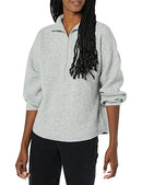 AMAZON ESSENTIALS WOMEN'S SHORT SLEEVES SWEATER, SIZE: M - GRAY HEATHER - Brand New