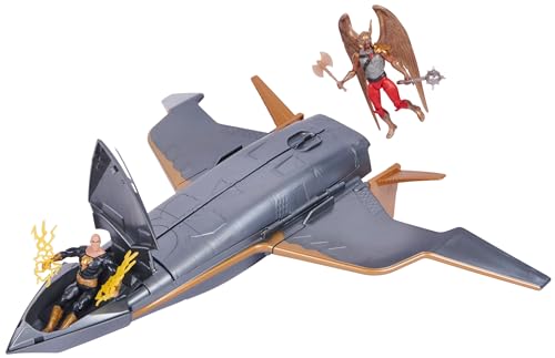 DC COMICS HAWK CRUISER PATROL W/ BLACK ADAM & HAWKMAN ACTION FIGURES - Brand New