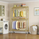 VIPEK R2 Plus Rolling Clothes Rack Heavy Duty Closet for Hanging Clothes - Black - Brand New
