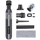 EDERFUN Cordless Handheld Car Vacuum, 16000PA 2-in-1 Blow & Suction - Gray - Like New