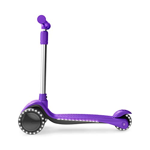 Jetson Lumi 3 Wheel Light-Up Kick Scooter for Girls or Boys Max Grip - Purple - Like New