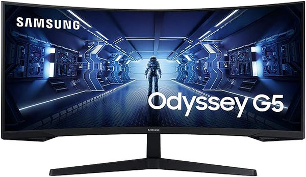 SAMSUNG 34" Odyssey G5 Ultra-Wide Gaming Monitor Curved LC34G55TWWNXZA - Black Like New