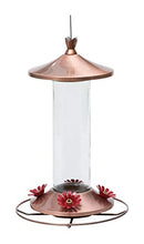 Glass Hummingbird Feeder, Elegant Copper - Brand New