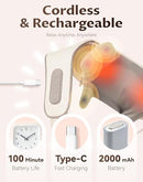 THERAPEXA NECK & SHOULDER MASSAGER WITH HEAT,6D SHIATSU BACK MASSAGER - BEIGE - Like New