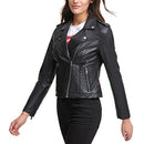 LW7RU613 Levi's Women's Faux Leather Jacket, Classic Black, X-Small - Brand New