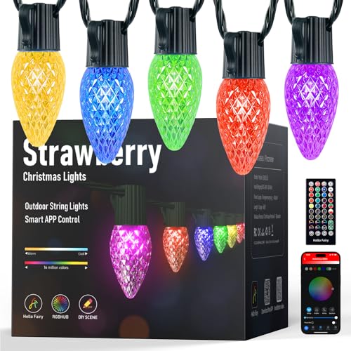 MINETOM SMART C9 CHRISTMAS LIGHTS OUTDOOR 150 LED 164FT MULTI - MULTI - Like New