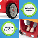 SIMPLAY3 ROLL AND STROLL QUIET RIDE-ON TODDLER TOY PUSH CAR SEATBELT RED - Like New