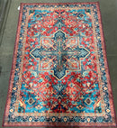 KATHY IRELAND HOME BRUSHED FLANNEL WASHABLE 5FT X 7FT RUNNERS RUG - VINTAGE RUBY - Like New