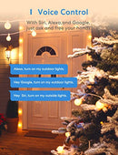 MEROSS SMART OUTDOOR PLUG WIFI OUTLET COMPATIBLE APPLE HOMEKIT - Black - Like New