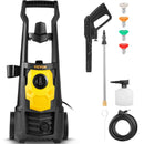 VEVOR ELECTRIC PRESSURE WASHER, 2000 PSI 1.76 GPM, HOSE, FOAM CANNON - BLACK - Like New