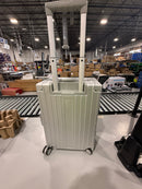 SKYLARK 20-INCH ALUMINUM CARRY-ON LUGGAGE - SILVER - Like New