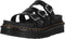 25456001 DR MARTENS WOMEN BLAIRE SLIDE SANDAL BLACK HYDRO SIZE 11 - Like New