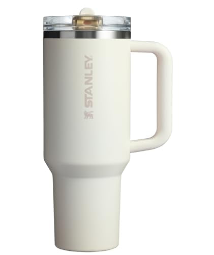 STANLEY QUENCHER PROTOUR FLIP STRAW TUMBLER WITH LID BUILT-IN STRAW - CREAM - Like New