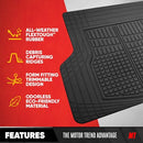 MOTOR TREND PREMIUM FLEXTOUGH CARGO MAT LINER W/TRACTION GRIPS OF-985-BK - BLACK - Like New