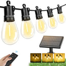 Brightever Solar Powered Outdoor String Lights with Remote, 27FT Waterproof - Like New