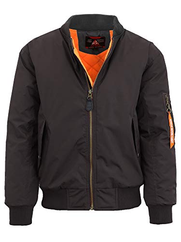 GALAXY BY HARVIC SPIRE BY GALAXY MEN'S FLIGHT JACKET - SIZE: MEN S - BLACK - Brand New
