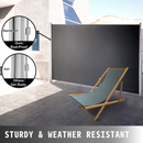 VEVOR RETRACTABLE SIDE AWNING - GRAY 63X118 INCH - Brand New