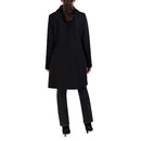 COLE HAAN SOFT CONVERTIBLE COLLAR BUTTON UP FORMAL COAT 353SY221-BLK-10 -BLACK - Brand New