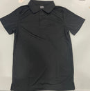 KICK START GEAR MEN MOISTURE WICKING PIQUE POLO SHIRT - SIZE: SMALL - BLACK - Brand New