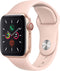 Apple Watch Series 5 GPS Cellular 44mm Gold Case with Pink Sand Sport Band Like New