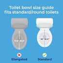 Drive Medical 2-in-1 Raised Toilet Seat with Removable Padded Arms - X004O7C9ZZ - Brand New