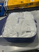 VISCOSOFT 4" PILLOW TOP MEMORY FOAM MATTRESS TOPPER QUEEN 60" X 80" - WHITE - Like New