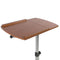 MEDA ANGLE HEIGHT ADJUSTABLE ROLLING LAPTOP DESK CART STAND - BROWN - Like New