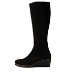 Aerosoles Women's Binocular, Black Faux Suede, Size 7.5 - Like New
