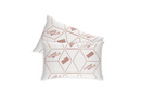 COPPERFLUX LUXURY HOME 2-PACK FOAM PILLOWS - BACK, STOMACH - WHITE/COPPER - Brand New