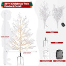 Brightever 3FT Artificial Small Christmas Tree with Lights Prelit Waterproof - Brand New