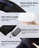 FLEXWARM Warm Neck Heated Scarf Heating Pad Heatable Warmer Wireless - BLACK - Like New