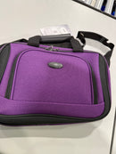 US TRAVELER 20" CARRY ON LUGGAGE SOFTSIDE SUITCASE, PURPLE, 4 WHEEL-2 PIECE - Like New