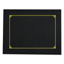 UNIVERSAL 8 IN. X 10 IN. A4 CERTIFICATE/DOCUMENT COVER (6/PACK) UNV76895 - BLACK - Brand New