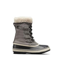 SOREL WOMEN'S WINTER CARNIVAL WATERPROOF BOOT SIZE: 7.5 QUARRY/BLACK - Like New