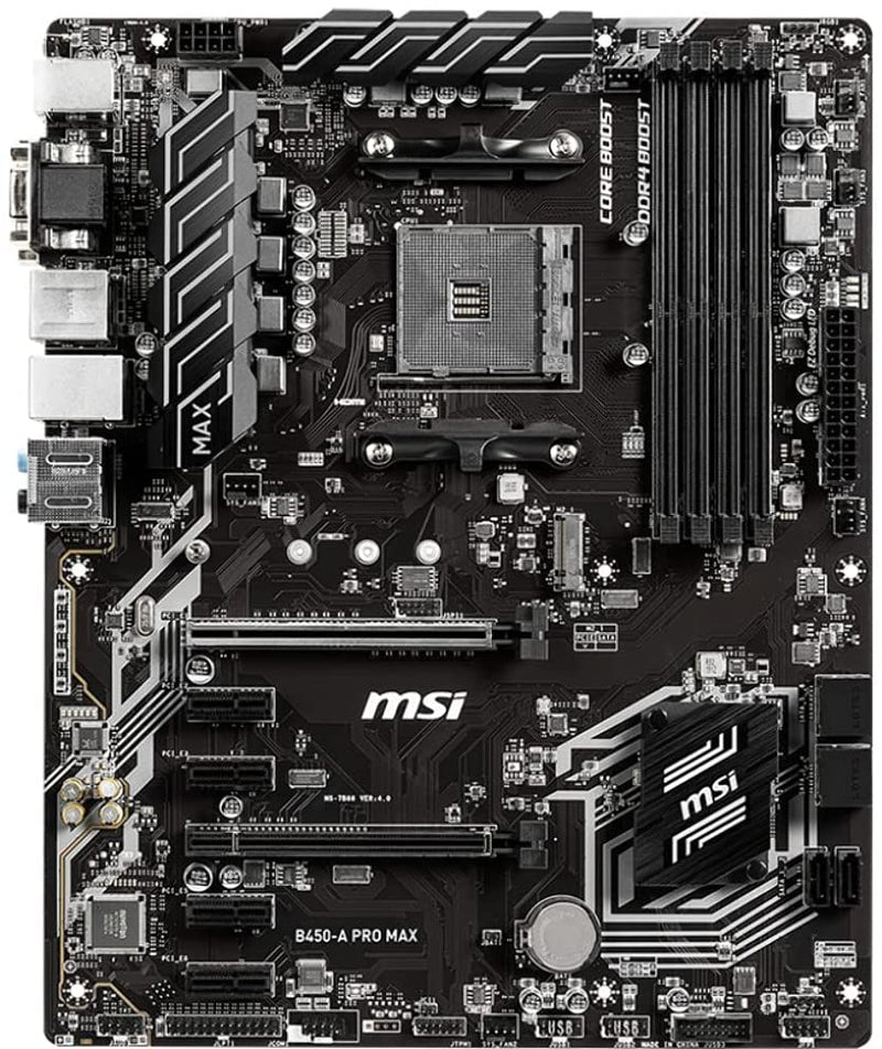 MSI ProSeries AMD Ryzen 2ND and 3rd Gen AM4 M.2 B450-A PRO MAX - Like New