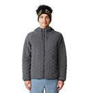 MOUNTAIN HARDWEAR MEN'S STRETCHDOWN LIGHT FULL ZIP HOODY - SIZE MEN L - GRAY - Like New