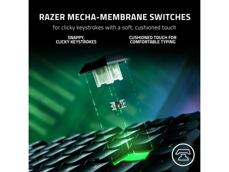 Razer Ornata V3 Gaming Keyboard: Low-Profile Keys - Mecha-Membrane Switches -