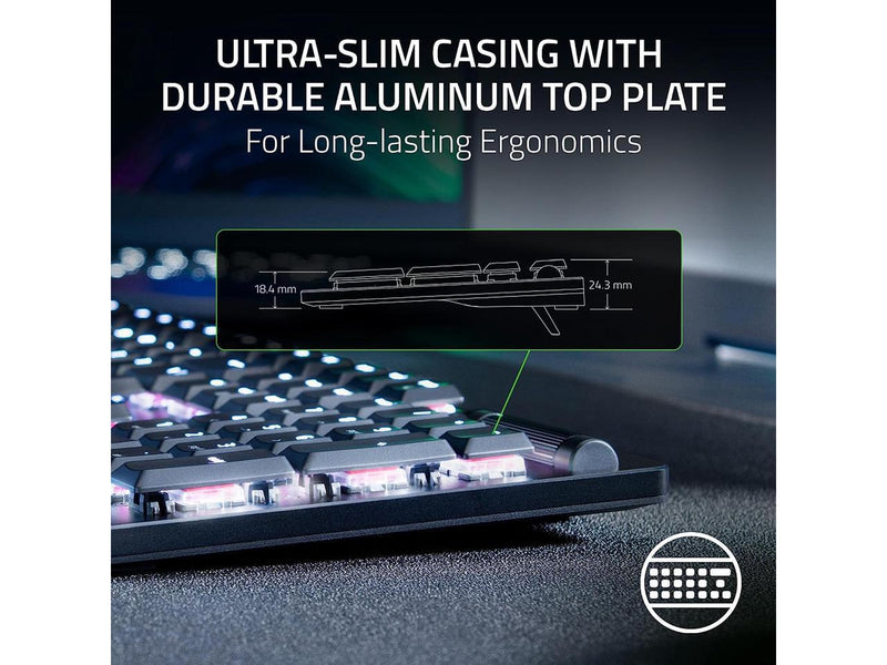 Razer DeathStalker V2 Gaming Keyboard: Low-Profile Keys - Linear Red Optical