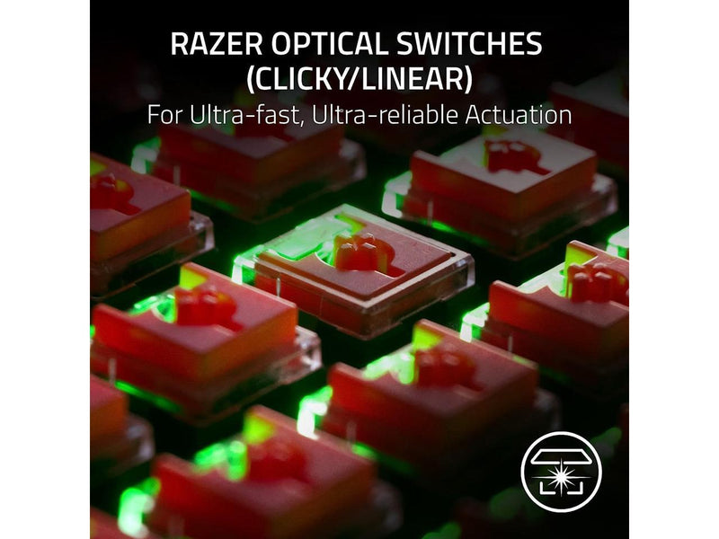 Razer DeathStalker V2 Gaming Keyboard: Low-Profile Keys - Linear Red Optical