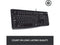 Logitech K120 Wired Keyboard for Windows, Plug and Play, Full-Size