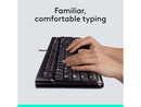 Logitech MK120 Wired Keyboard and Mouse Combo for Windows, Optical Wired Mouse,