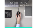 Logitech MK120 Wired Keyboard and Mouse Combo for Windows, Optical Wired Mouse,