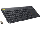 Logitech K400 Plus Wireless Touch TV Keyboard With Easy Media Control and